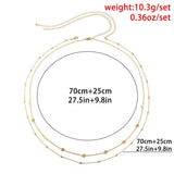 Sexy Thin Beads Link Body Chains Belt Waist Chain Pendant Silver
