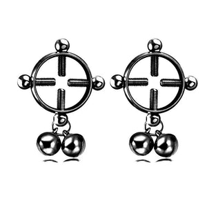 Punk Skeleton Nipple Shield Barbell Stainless Steel Rings