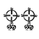 Punk Skeleton Nipple Shield Barbell Stainless Steel Rings
