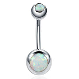 14G Opal Stone Navel Piercings Belly Button Piercings Dangle Earrings