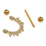 2Pcs Crystal Nipple Piercing Barbell 14G Nipple Rings
