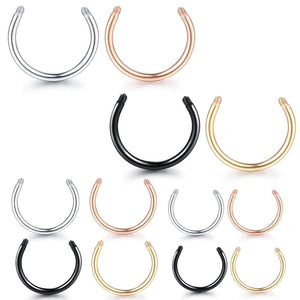 100pcs Circular Barbell Parts 14G 16G Replacements
