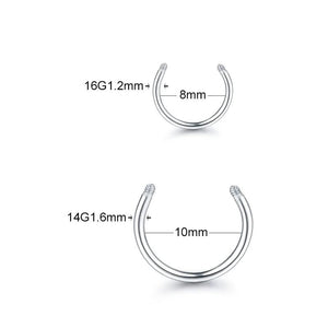 100pcs Circular Barbell Parts 14G 16G Replacements