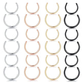 100pcs Circular Barbell Parts 14G 16G Replacements