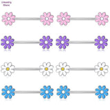 Heart Barbell Nipple Rings Stainless Steel Nipple Piercing