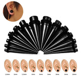 2Pcs/Lot 22mm 24mm Ear Gauges Stretching Kit Tapers Plugs Eyelets Acrylic