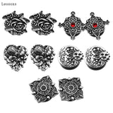 Leosoxs Retro Stainless Steel Ear Expansion Plug