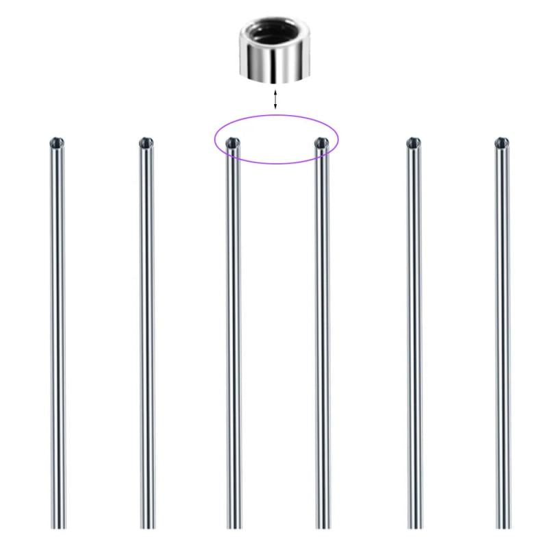 10Pcs 16G 1.2x16/38mm Threaded Bar Jewelry Tongue Industrial Piercing Balls