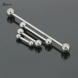 10Pcs 16G 1.2x16/38mm Threaded Bar Jewelry Tongue Industrial Piercing Balls