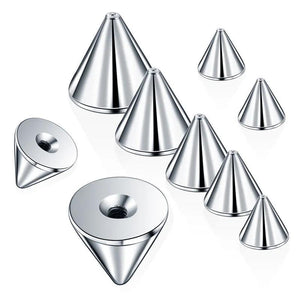 100pcs Stainless Steel Piercing Attachments DIY Jewelry