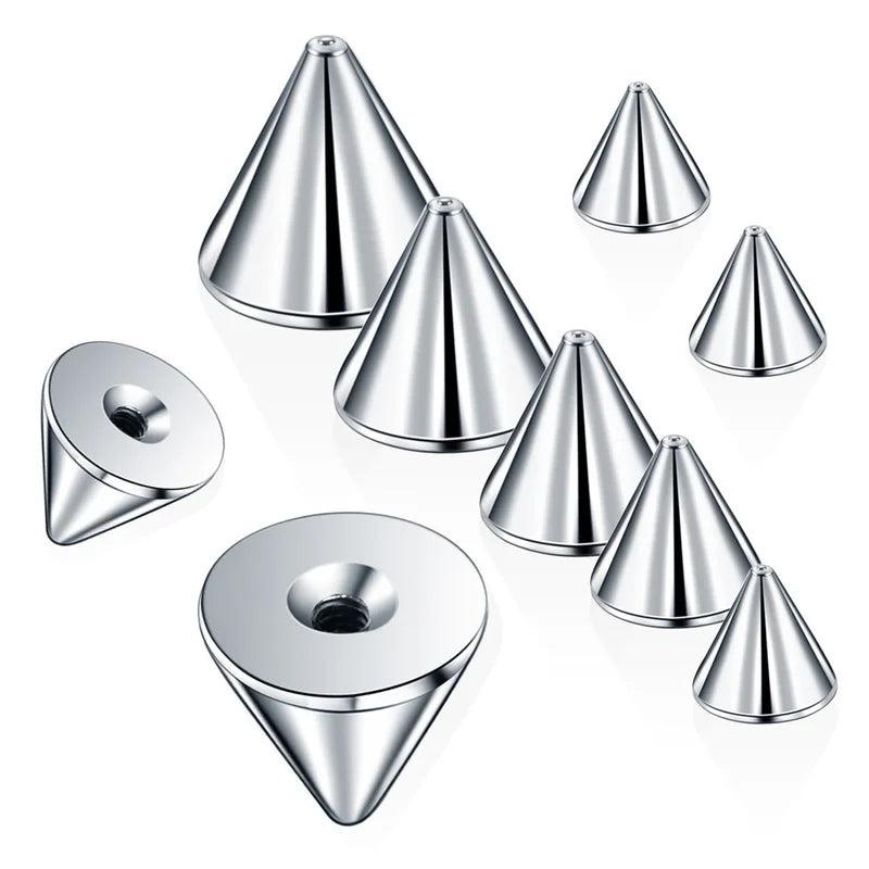 100pcs Stainless Steel Piercing Attachments DIY Jewelry
