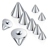 100pcs Stainless Steel Piercing Attachments DIY Jewelry