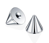 100pcs Stainless Steel Piercing Attachments DIY Jewelry