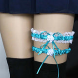2 Pcs Princess Cosplay Lace Floral Garter Belt Leg Ring