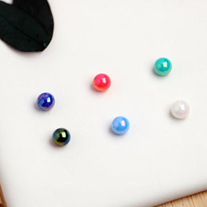 10pcs 5mm Acrylic Big Balls Replacement Nose Barbell Earring