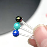 10pcs 5mm Acrylic Big Balls Replacement Nose Barbell Earring