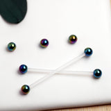 10pcs 5mm Acrylic Big Balls Replacement Nose Barbell Earring