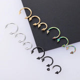 3pcs Hoop Nose Ring Stainless Steel Body Jewelry 16G