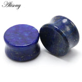 2pcs Stone Ear Plugs Tunnels Ear Gauge Piercing Stretchers Flesh Earlets