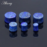 2pcs Stone Ear Plugs Tunnels Ear Gauge Piercing Stretchers Flesh Earlets