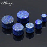 2pcs Stone Ear Plugs Tunnels Ear Gauge Piercing Stretchers Flesh Earlets