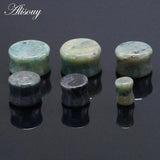 2pcs Stone Ear Plugs Tunnels Ear Gauge Piercing Stretchers Flesh Earlets