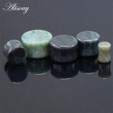 2pcs Stone Ear Plugs Tunnels Ear Gauge Piercing Stretchers Flesh Earlets