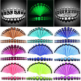 Acrylic Ear Gauge Taper Kit with Plug 14G-00G Flesh Tunnel Piercing Jewelry