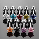 5Pcs Tragus Barbell Earring Cartilage Piercing Ear Stud Gem Sexy