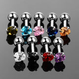 5Pcs Tragus Barbell Earring Cartilage Piercing Ear Stud Gem Sexy