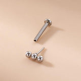 1.2*8mm Stainless Steel Lip Stud Body Jewelry Bead for Women Teens