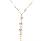 PC Rhinestone Body Back Necklaces for Women
