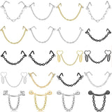 20pcs Surgical Steel Nose Studs Chain 16G 20G Body Piercing