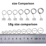 20pcs Surgical Steel Nose Studs Chain 16G 20G Body Piercing
