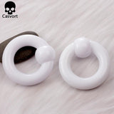 2Pcs Acrylic Ear Plug Tunnels Captive Hoop Earring Gauges Weights Segment Ring