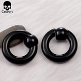 2Pcs Acrylic Ear Plug Tunnels Captive Hoop Earring Gauges Weights Segment Ring