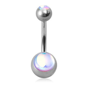 14G CZ Gem Zircon Belly Button Ring Stainless Steel Navel Piercing Women Jewelry