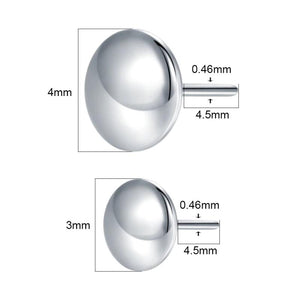 10pcs Titanium Threadless End Push-in Piercing Jewelry