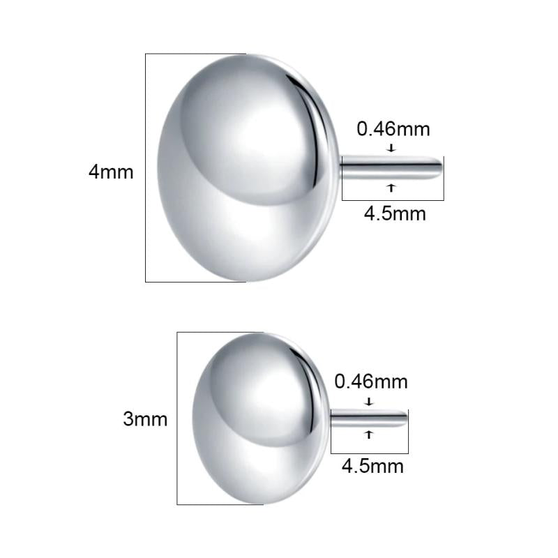 10pcs Titanium Threadless End Push-in Piercing Jewelry