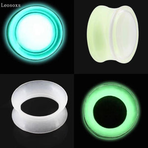 Leosoxs 2 PC Acrylic Luminous Ear Expansion Jewelry