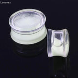 Leosoxs 2 PC Acrylic Luminous Ear Expansion Jewelry