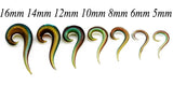 2pcs Glitter Ear Spiral Taper Plugs Piercing Earring Expander Body Jewelry