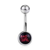 Double Round Stainless Steel Belly Button Ring Body Jewelry