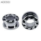 Dragon Tunnel Piercing 8mm 316L Stainless Steel Ear Stretchers Plugs