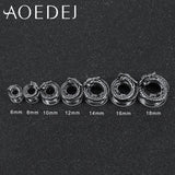 Dragon Tunnel Piercing 8mm 316L Stainless Steel Ear Stretchers Plugs