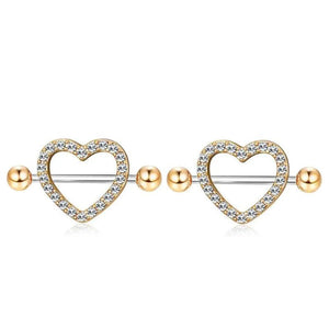 2PCS Stainless Steel Nipple Rings Dream Star Nipple Barbell Piercing