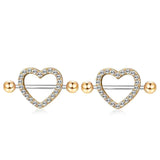 2PCS Stainless Steel Nipple Rings Dream Star Nipple Barbell Piercing