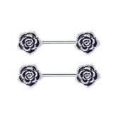 2PCS Stainless Steel Nipple Rings Dream Star Nipple Barbell Piercing