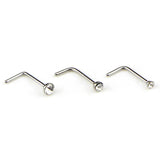Punk Titanium Opal Stone Piercings - Nose Ring Studs Set