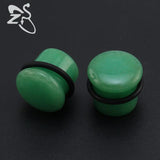 Mixed Natural Stone Ear Plug Tunnel Single Flare Gauges 4-18mm